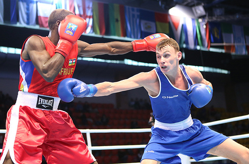 Irelands Sean McComb looked very good in his bout against Central African Republic boxer Gildas Bangana on day seven of the AIBA World Boxing Championships