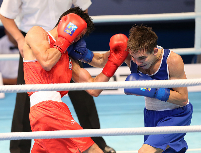Irish Bantamweight Michael Conlan blue looked impressive in his bout with speedy Mexican Brian Gonzalez