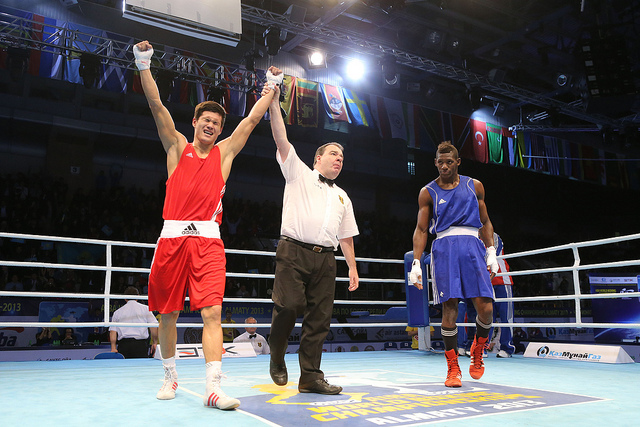 Daniyar Yeleussinov was delighted with his win over Arisnoidys Despaigne which saw him lift the host nation's third gold medal of the day