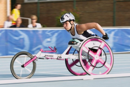 Sammi Kinghorn is Scotland's leading wheelchair racer and is currently ranked second in Europe in the T53 classification