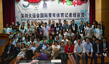 Participants from the Young Reporters Program in Shenzhen China