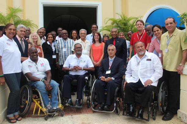 Participants in an Agitos Foundation workshop in the Dominican Republic in June