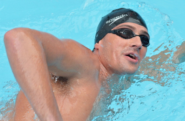 Ryan Lochte leads the Team USA men's line up for Duel in the Pool