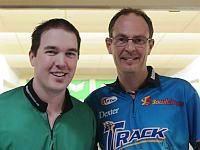 Sean Rash (left) and Mika Koivuniemi finished the World Bowling Tour season ranked number one and two respectively