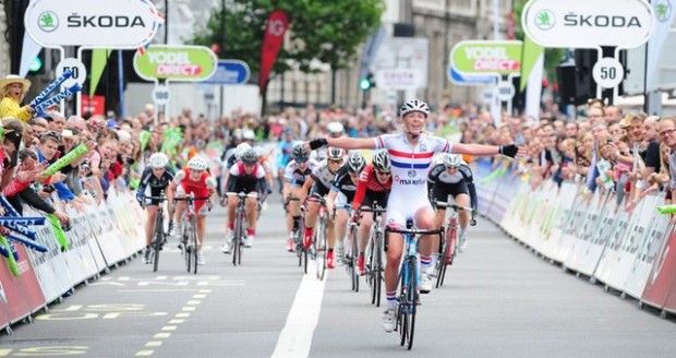 There was no womens Tour of Britain in 2013 although a womens race in Westminster was held to coincide with the final day and was won by Hannah Barnes
