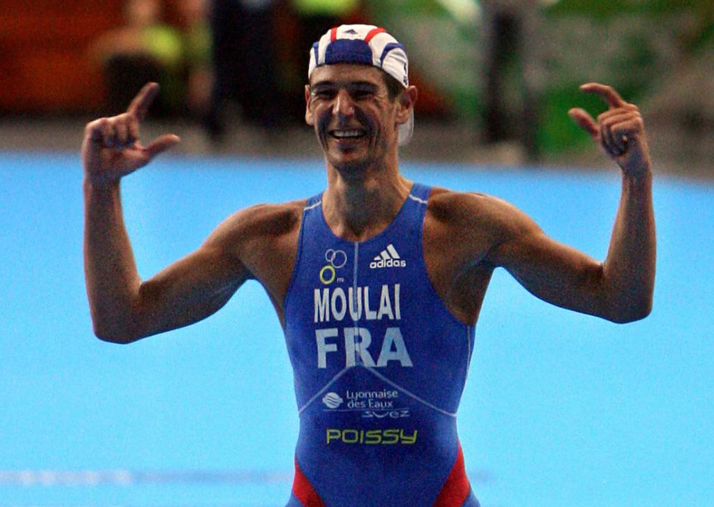 Tony Moulai celebrates his European silver medal in Lisbon in 2008