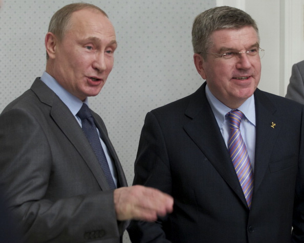 Russian President Vladimir Putin has met Thomas Bach for the first time since the German become the new President of the International Olympic Committee