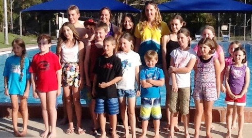 Young swimmers in Queensland were treated to tips and advice from Team Australia Olympic stars