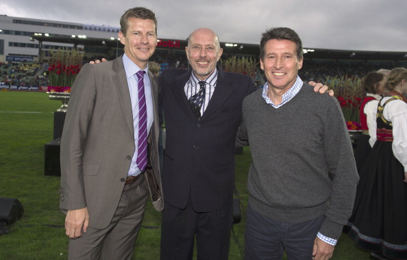 teve Ovett (centre) and Seb Coe (right) pictured at this year's IAAF Diamond League meeting in Oslo along with another British great middle distance runner, Steve Cram