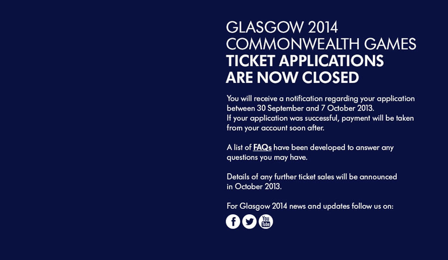 Disappointed fans have been finding out if they have been unsuccessful with their ticket applications for Glasgow 2014
