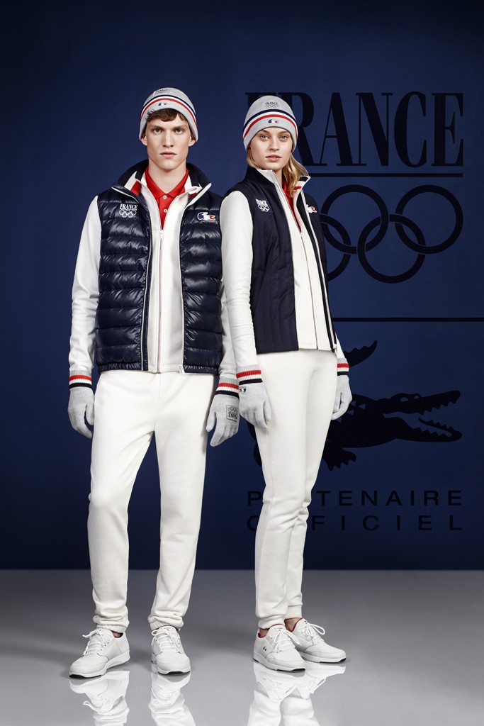Lacoste's kit that they are supplying for Sochi 2014 has been designed in Paris and mostly manufactured in France, the company claims