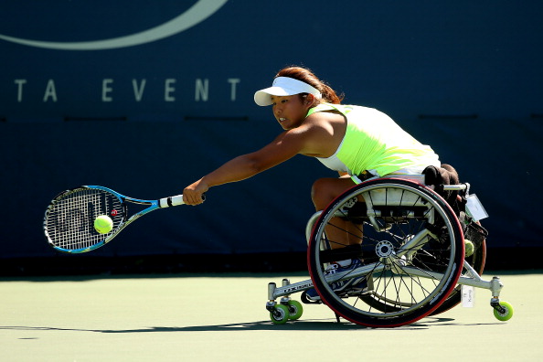 Yui Kamiji won the women's singles event at the NEC Wheelchair Tennis Masters on Monday ©Getty Images