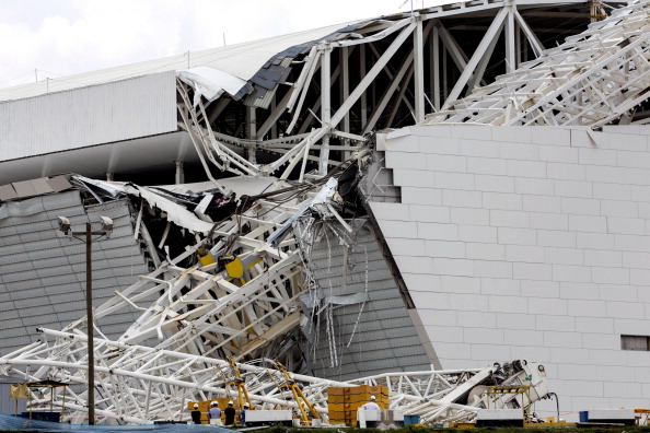 At least two people have died in São Paulo after a crane collapsed at the Arena Corinthians ©Getty Images
