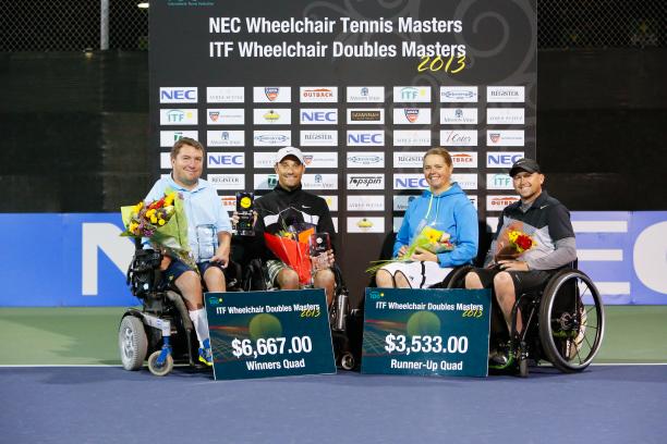 America's David Wagner enjoyed success in both the quad singles and doubles events to maintain his dominance in the Wheelchair Tennis Quad classification ©Steve Wylie