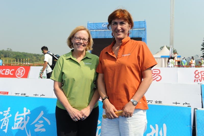 Arimany will replace Loreen Barnett, pictured here with ITU President Mirisol Casado, as the Canadian steps back from her day to day role