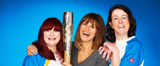 Carol Smillie (centre) is urging people to get out and nominate someone to become a Glasgow 2014 batonbearer © Glasgow 2014