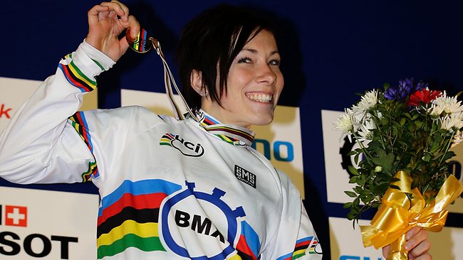 World BMX champion Caroline Buchanan is one of Australian cycling's most marketable young stars