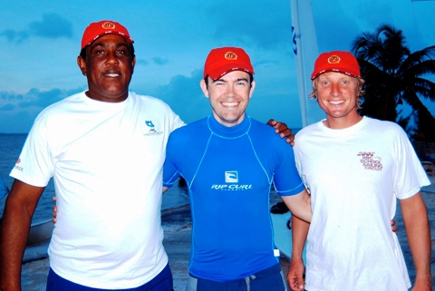 Cayman Islands police fear that hopes of finding Mark Clarke (far left) alive are all but gone