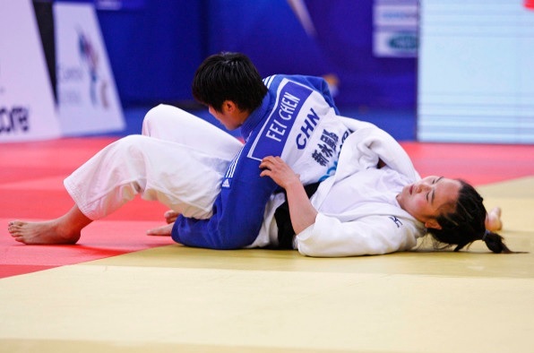 Chen Fei came out on top against compatriot Jia Zhao in an all Chinese affair in the womens under 70kg final