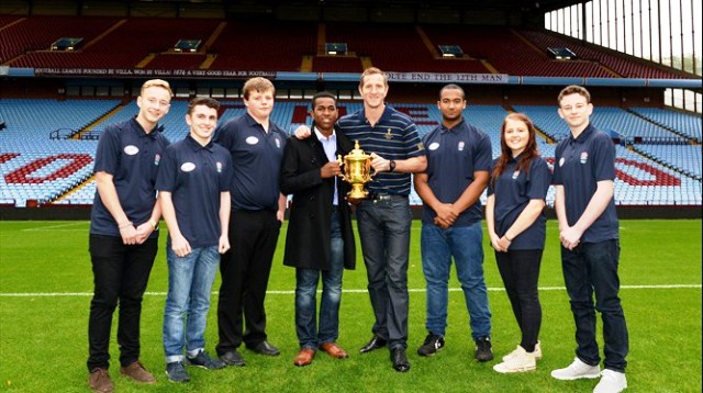 England international and Rugby World Cup 2003 winner Will Greenwood attended a special launch event for the Young Rugby Ambassadors programme at Villa Park in Birmingham