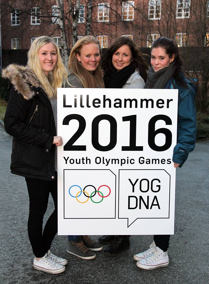 Four students from Gjøvik University College in Norway were tasked with designing the emblem ©Lillehammer 2016
