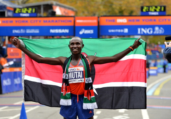 Geoffrey Mutai wins the 2013 New York City Marathon
