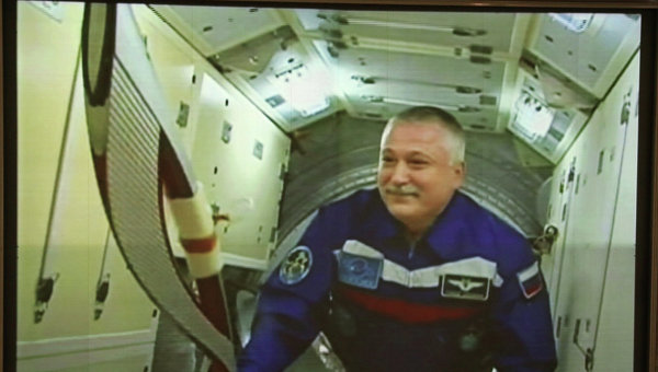Mikhail Tyurin commanded the rocket which brought the Torch to the International Space Station