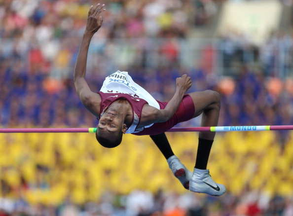 Mutaz Essa Barshim has won the Arab Athlete Award after securing a silver medal in the high jump at the 2013 World Athletics Championships ©Getty Images