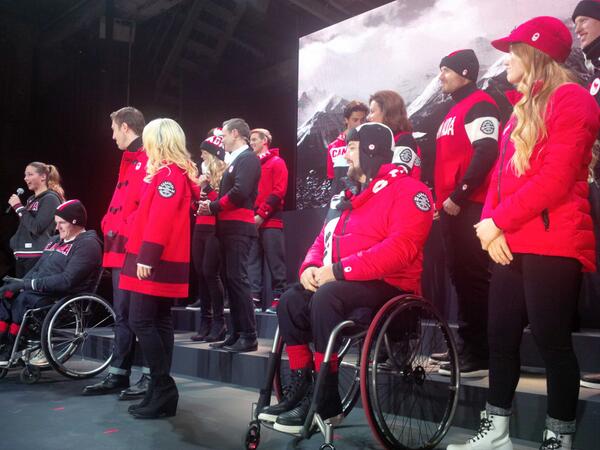 Paralympians and Olympians alike show off the new kit at the launch this week