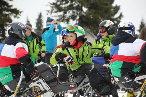 Participants in an earlier youth sport circuit event in Rogla in Italy © IPC