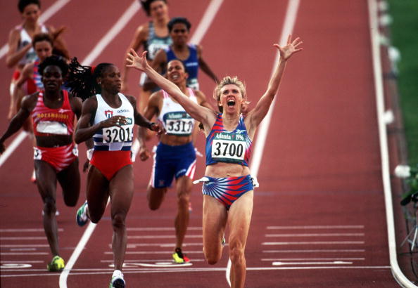 Svetlana Masterkova, who won gold in the 800 and 1,500 metres at the Atlanta 1996 Olympics, has been named among the Class of 2013 being inducted in to the IAAF Hall of Fame ©Bongarts/Getty Images