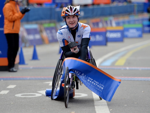 Tatyana McFadden has become the first person ever to capture a Grand Slam of the four major marathons in one year