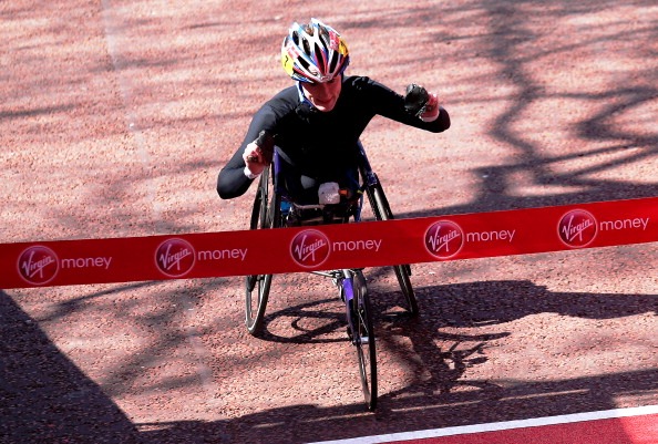 Tatyana McFadden of the USA completed the second of her four Grand Slam wins in London this year © Getty Images 