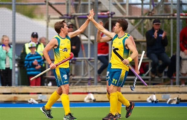 The Australian men crushed their New Zealand counterparts 5-2 to take their eighth consecutive Oceania Cup title