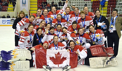 The Canadian women's ice hockey squad will be looking for their third Universiade title in Trentino © CIS/FISU