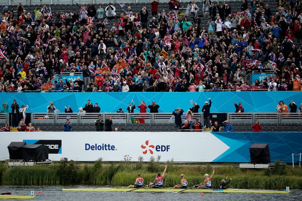 The atmosphere, and whole rowing event at London 2012 was "exceptional and amazing", says Rolland ©Getty Images