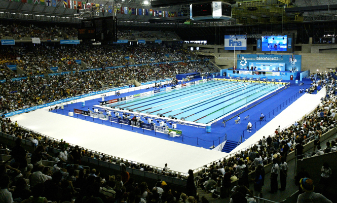 There were plenty of spectators watching the 15th FINA World Championships on television as well as in the stadium in Barcelona