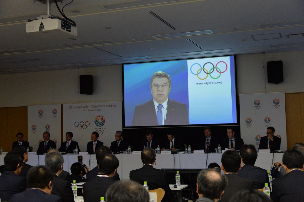A message from new IOC President Thomas Bach was read out to delegates at the start of the two-day orientation seminar @Photo Kishimoto