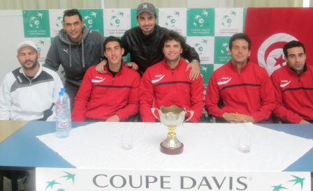 Tunisia were knocked out of the 2013 Davis Cup by Lativia in the first round