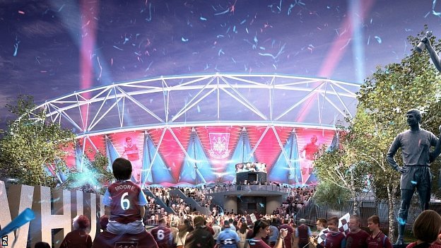 Premier League West Ham United are due to move into the Olympic Stadium in 2016