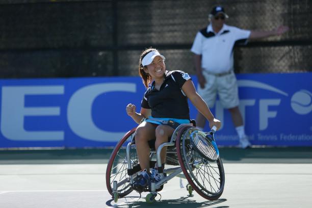 Yui Kamiji is the only non-Dutch player to win the NEC Wheelchair Tennis Masters women's singles title ©Steve Wylie