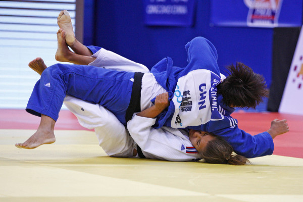 Zhang Jie was one of three Chinese winners on the final day of action in the under 78kg event