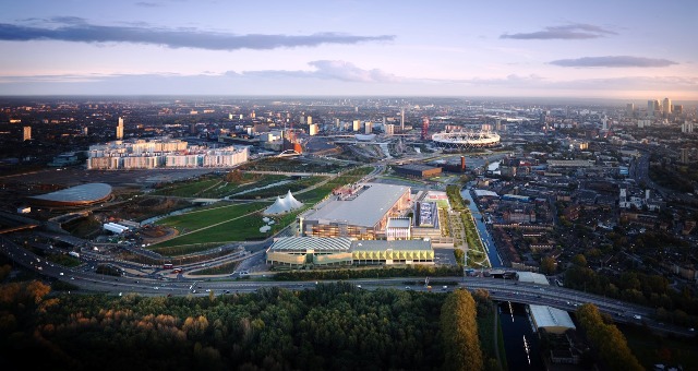 iCITY proposes to transform the Olympic Park Media Centre in east London into a creative and digital hub © Hawkins/Brown