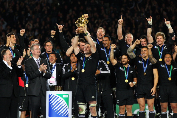 Kit McConnell has overseen three successful editions of the Rugby World Cup, including in 2011 when hosts New Zealand lifted the trophy ©Getty Images
