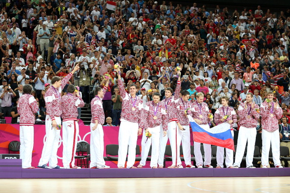 Russia won the Olympic bronze medals at London 2012 but have failed to qualify for next year's World Cup ©Getty Images