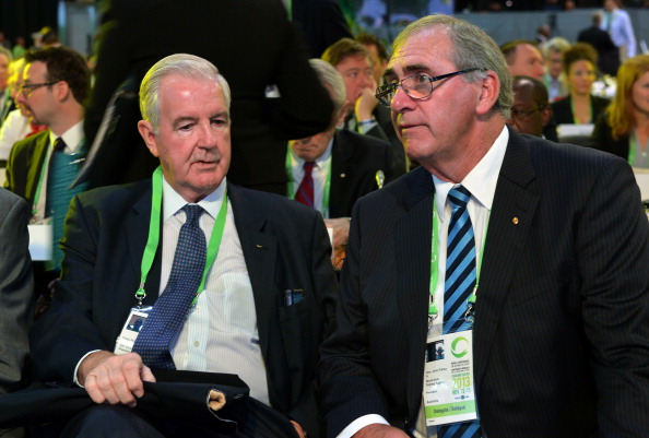 Sir Craig Reedie will succeed Australian John Fahey (right) as President of the World Anti-Doping Agency @Getty Images