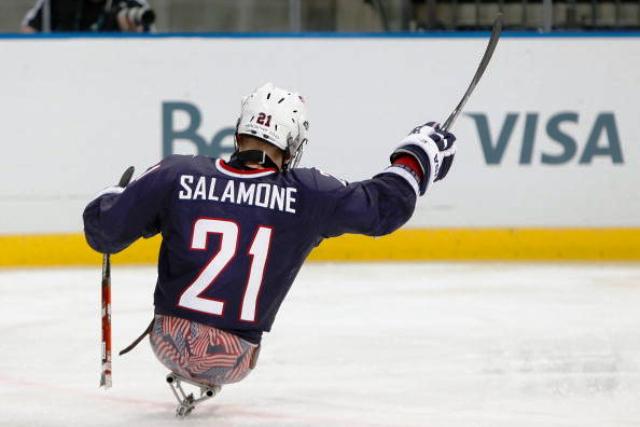 Alexi Salamone's strike was not enough for the US as they went down to arch rivals Canada ©Getty Images 