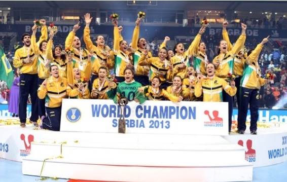 Brazil become the first South American and only second non-European team to win the title ©IHF