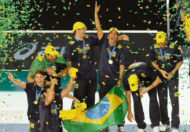 Brazil's men will be out to defend their World Championship crown in Poland next year ©AFP/Getty Images