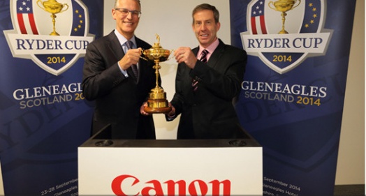 Canon Europe has been announced as the official supplier of imaging solutions for the 2014 Ryder Cup ©Canon Europe